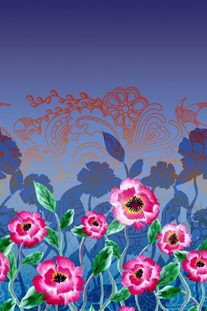 花朵印花华亿平台图片