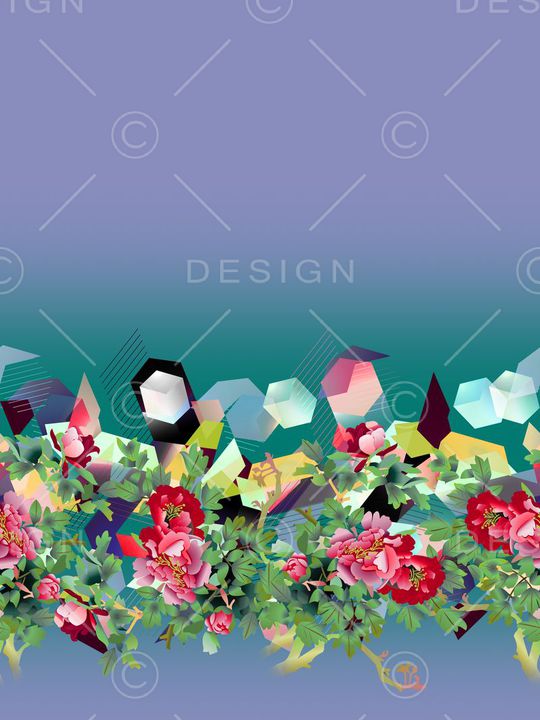 花朵印花华亿平台图片