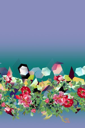 花朵印花华亿平台图片