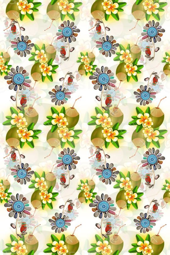 热带海滨度假印花华亿平台图片