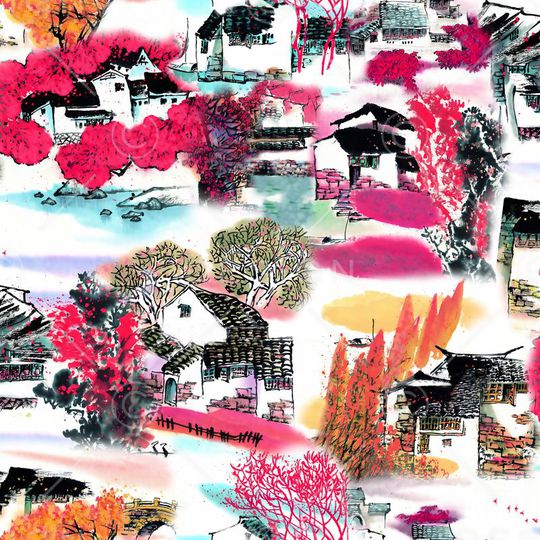 风景印花华亿平台图片