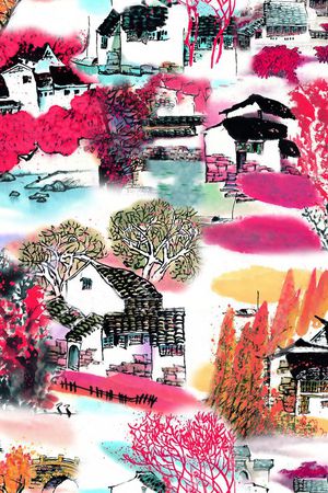 风景印花华亿平台图片