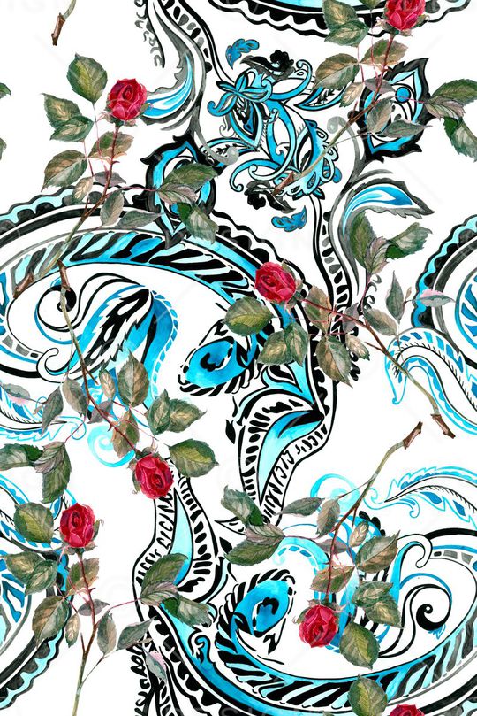 手绘印花华亿平台图片