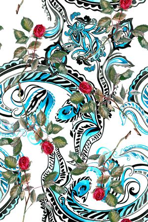 手绘印花华亿平台图片