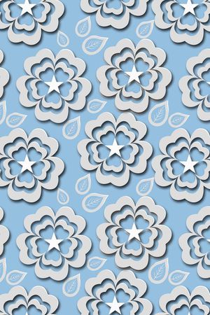 几何花卉印花华亿平台图片