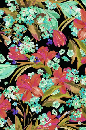 花鸟集印花华亿平台图片