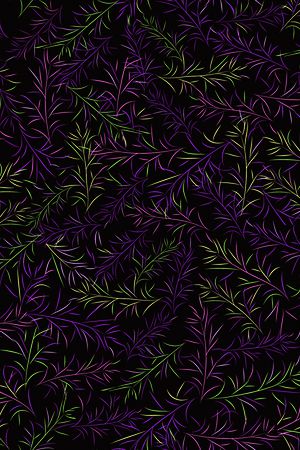 植物图案印花华亿平台图片