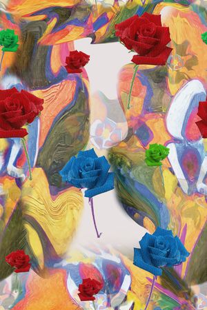 笔触印花华亿平台图片