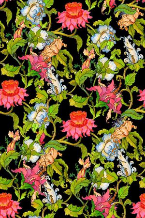 手绘印花华亿平台图片