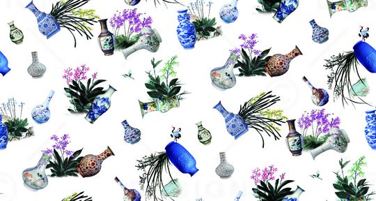 花卉印花华亿平台图片