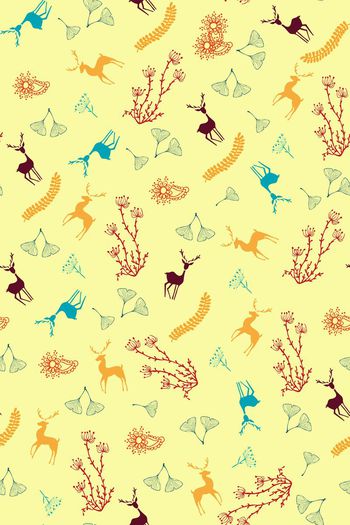 646543-童装鹿儿 黄色底