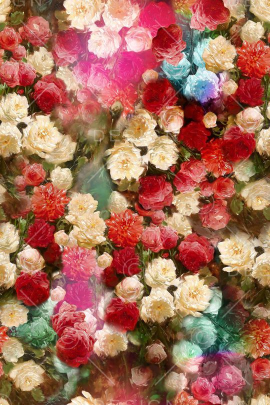 牡丹印花华亿平台图片