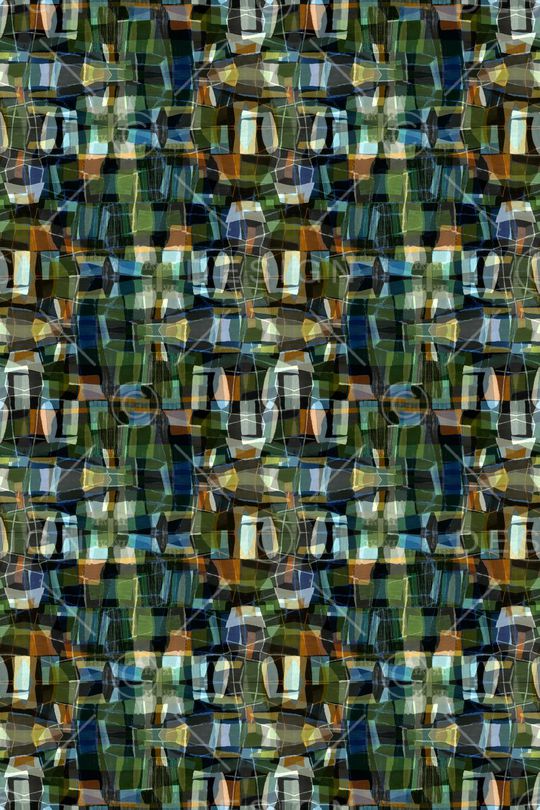 不规则几何印花华亿平台图片