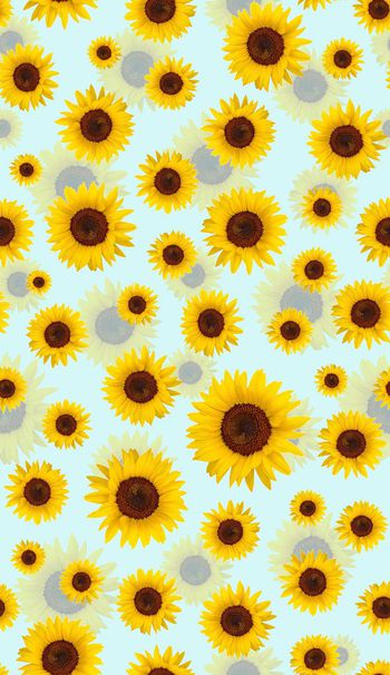 向日葵印花华亿平台图片