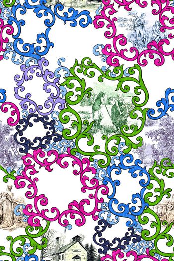 卷草印花华亿平台图片