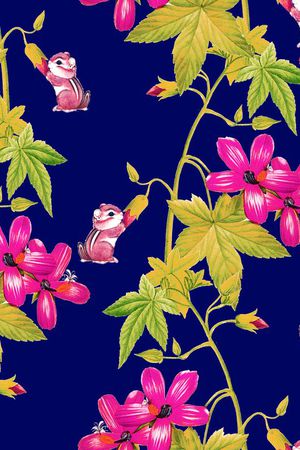 花朵印花华亿平台图片