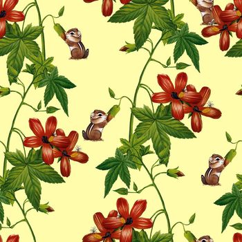 646633-松鼠采果黄