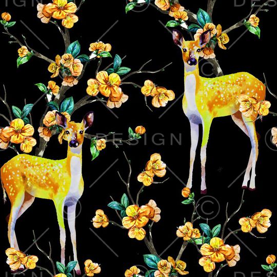 浪漫花卉动物印花华亿平台图片