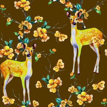 646687-梅花梅花鹿咔