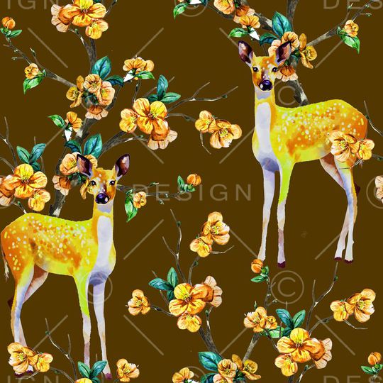 浪漫花卉动物印花华亿平台图片