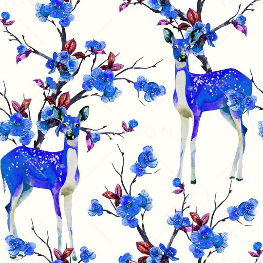 浪漫花卉动物印花华亿平台图片