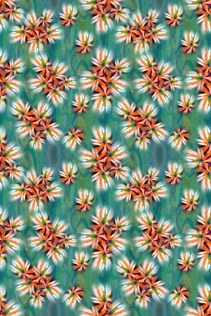 抽象花卉印花华亿平台图片