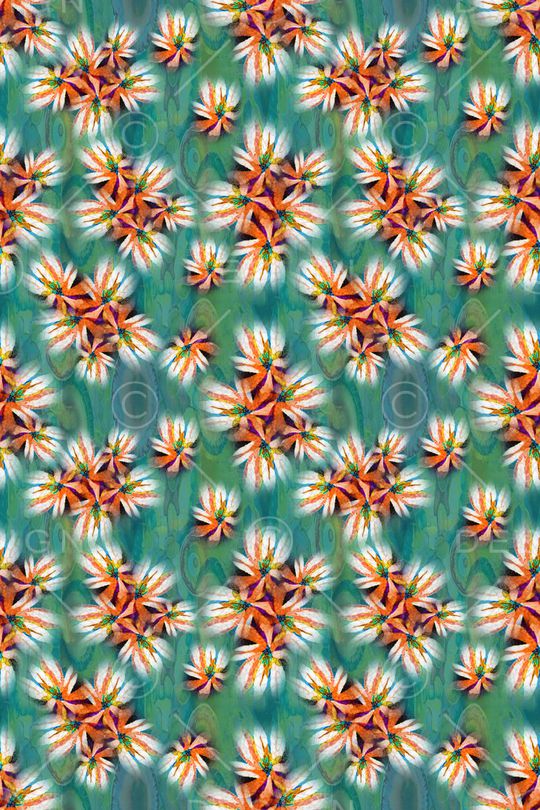 抽象花卉印花华亿平台图片