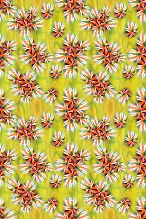 抽象花卉印花华亿平台图片