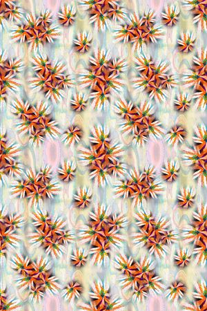 抽象花卉印花华亿平台图片