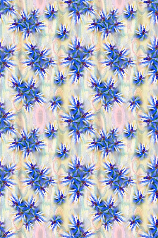 抽象花卉印花华亿平台图片