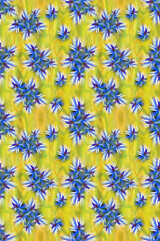 抽象花卉印花华亿平台图片