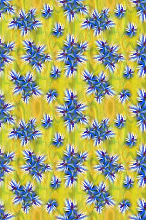 抽象花卉印花华亿平台图片