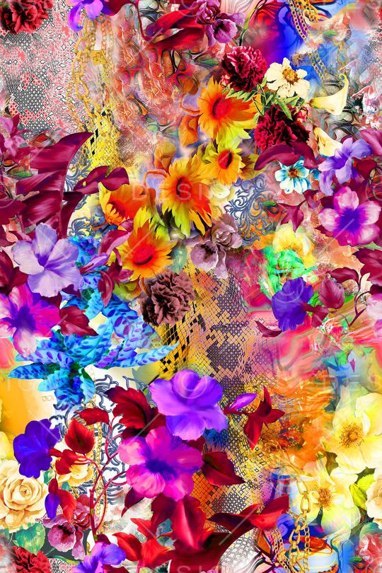 牡丹印花华亿平台图片