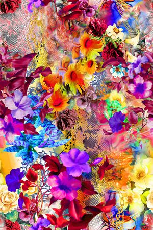 牡丹印花华亿平台图片