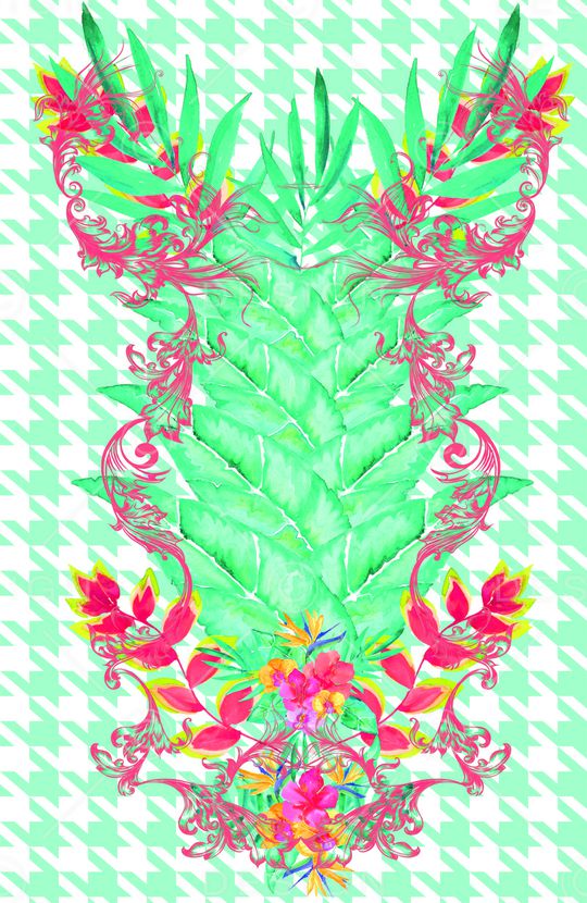 tropical印花华亿平台图片