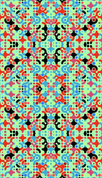 不规则几何印花华亿平台图片