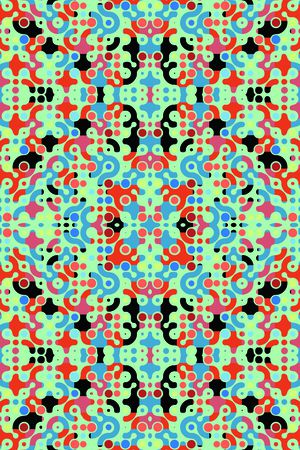 不规则几何印花华亿平台图片