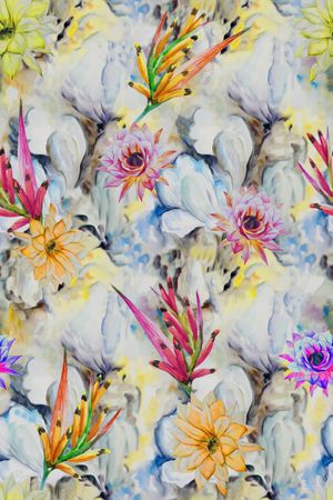 水彩印花华亿平台图片