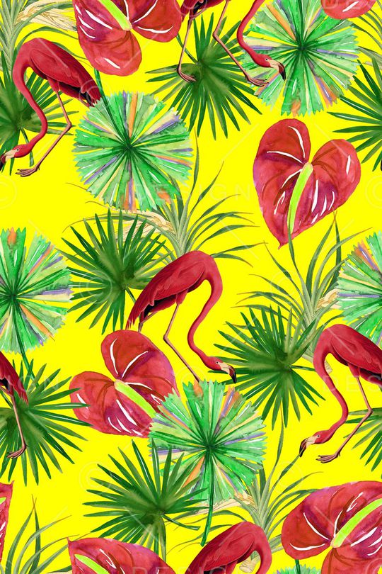 热带风情印花华亿平台图片