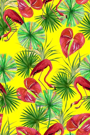 热带风情印花华亿平台图片