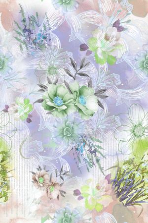 薰衣草印花华亿平台图片