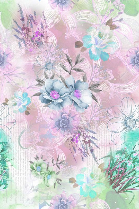 薰衣草印花华亿平台图片