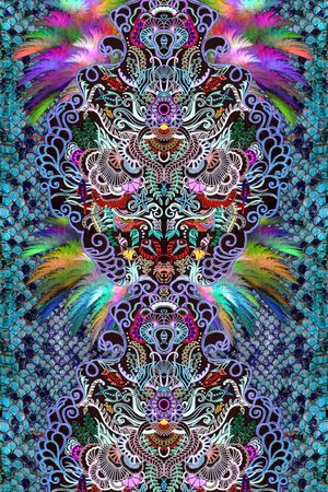 线描印花华亿平台图片