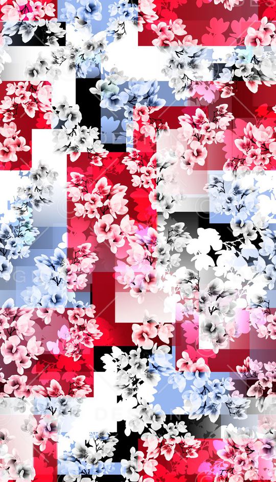 花卉、几何、拼接、渐变色印花华亿平台图片