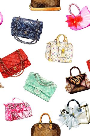 手绘图案印花华亿平台图片