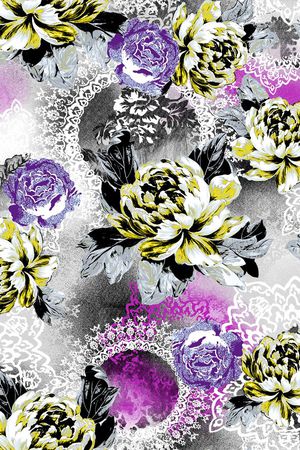 宫廷风印花华亿平台图片