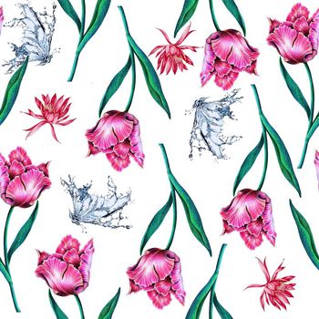 647076-花卉水晶蝴蝶