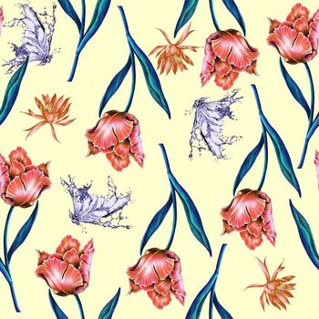 647077-花卉水晶蝴蝶蓝