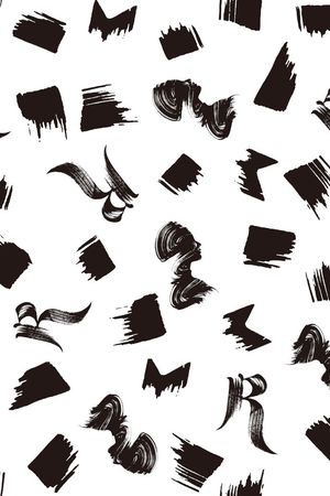 黑白印花华亿平台图片