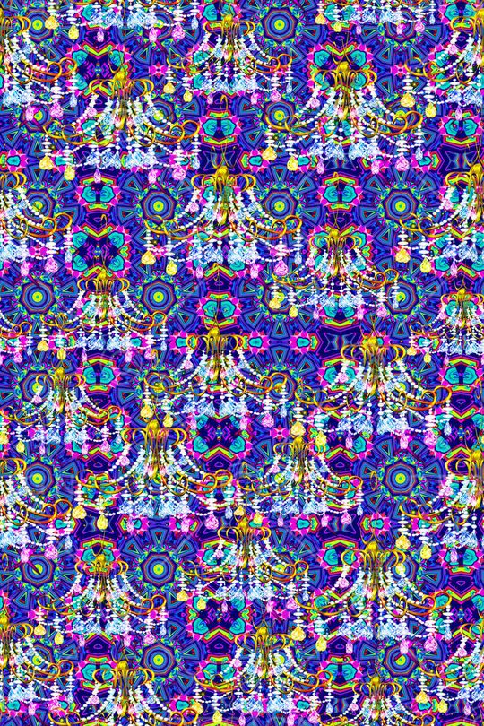 抽象花纹印花华亿平台图片